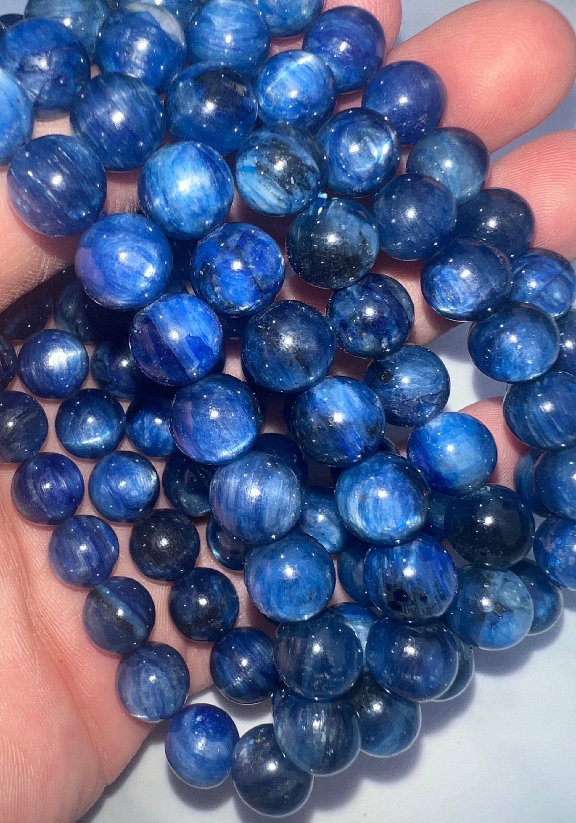 Super High Quality Kyanite Bracelets 10mm beads Handmade Kyanite