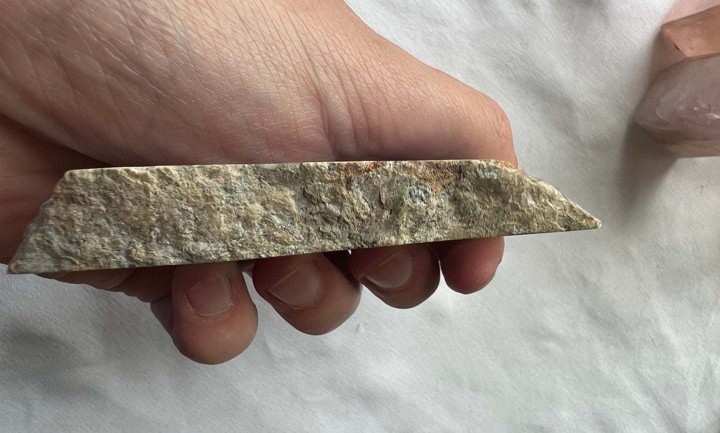 Raw Blue Lace Agate Slice 4.6oz Blue Lace Agate slab