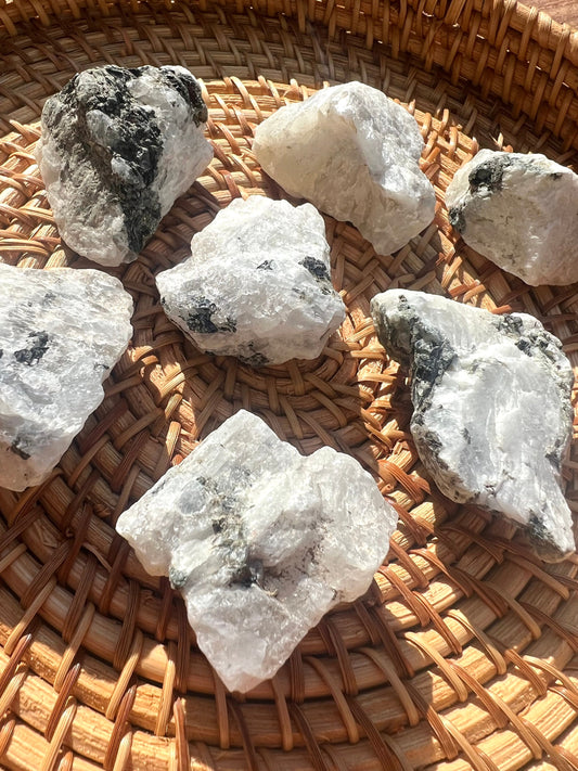 Rainbow Moonstone Raw Chunks Rough Moonstone Pieces