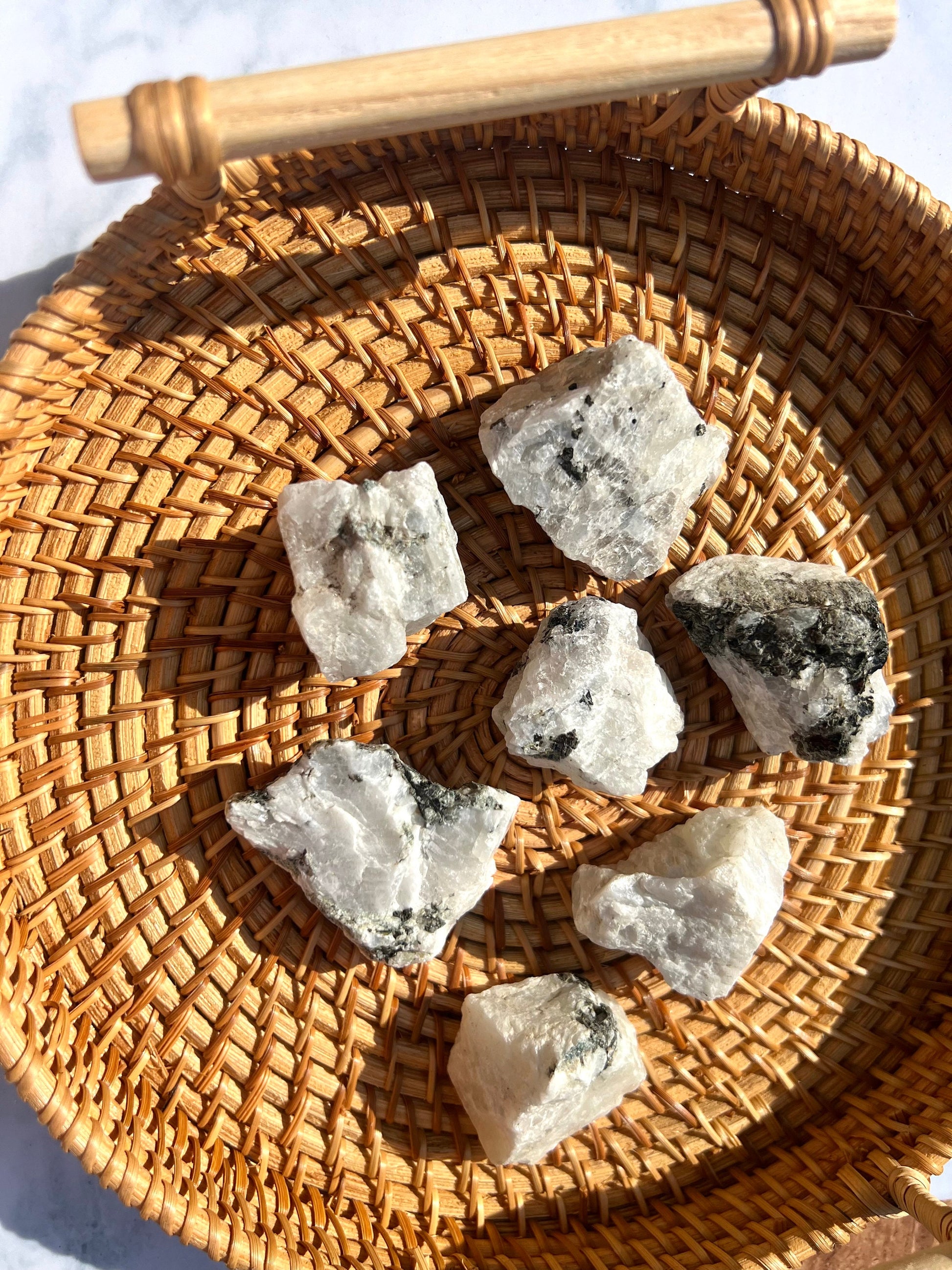 Rainbow Moonstone Raw Chunks Rough Moonstone Pieces