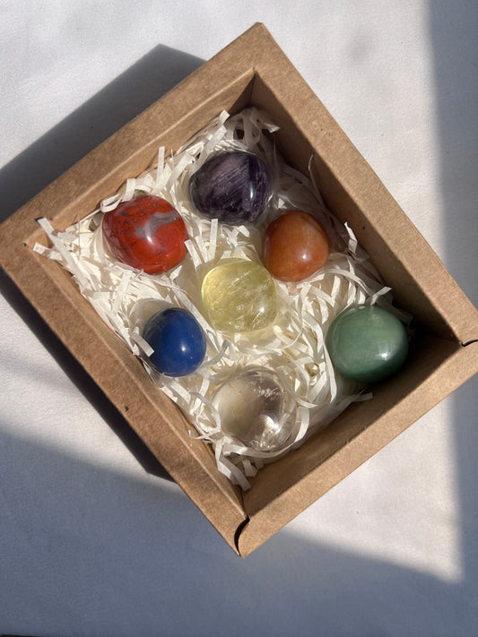 Chakra Stones Gift Set Tumbled Stones for Chakra Alignement