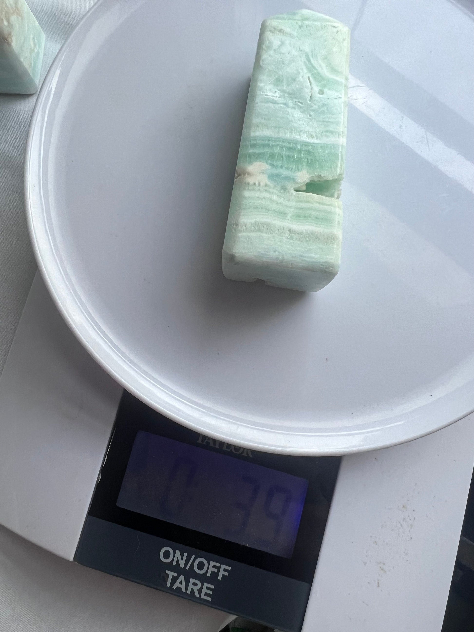 Caribbean Calcite Tower from Pakistan 3” Carribean Calcite Obelisk