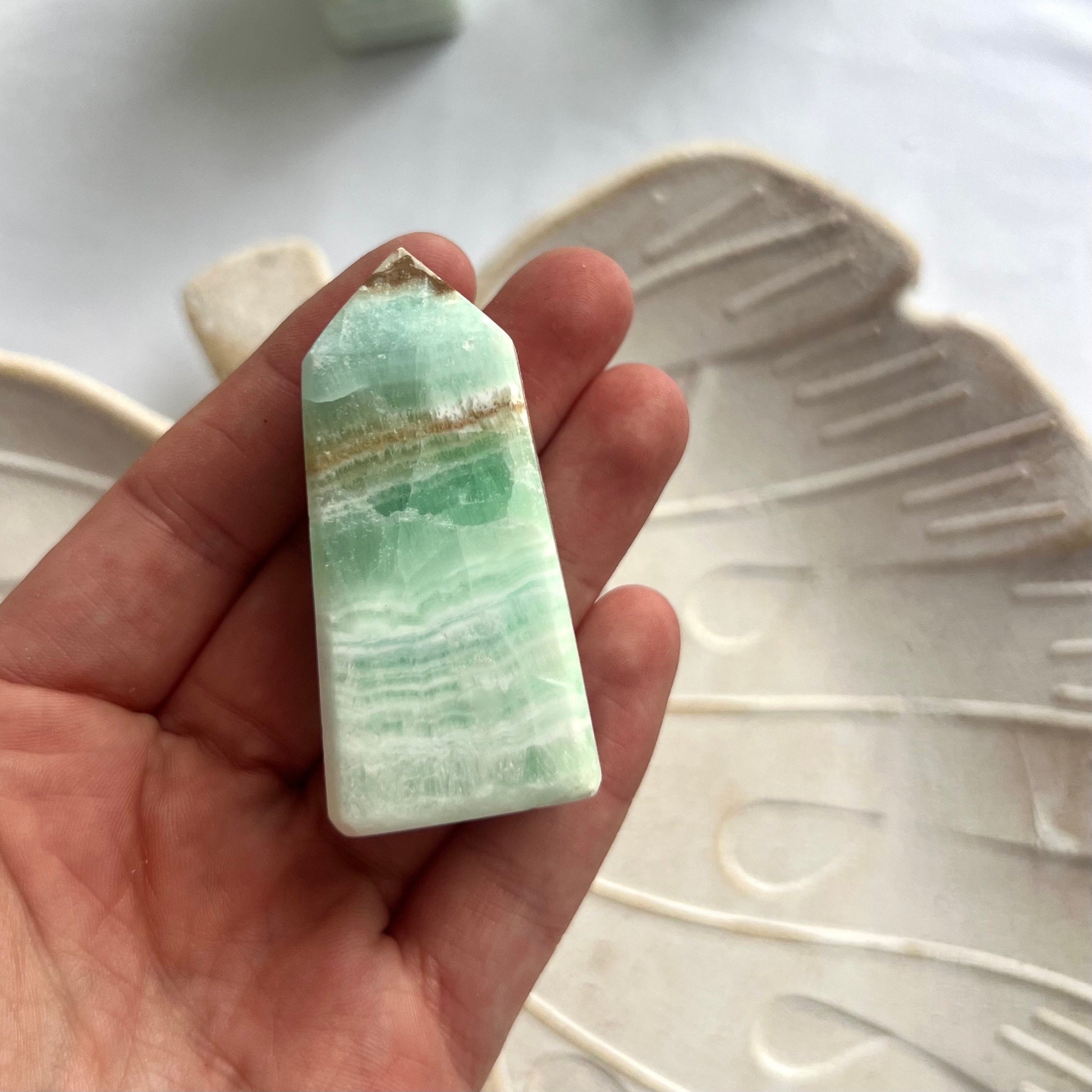 Caribbean Calcite Tower from Pakistan Carribean Calcite Obelisk