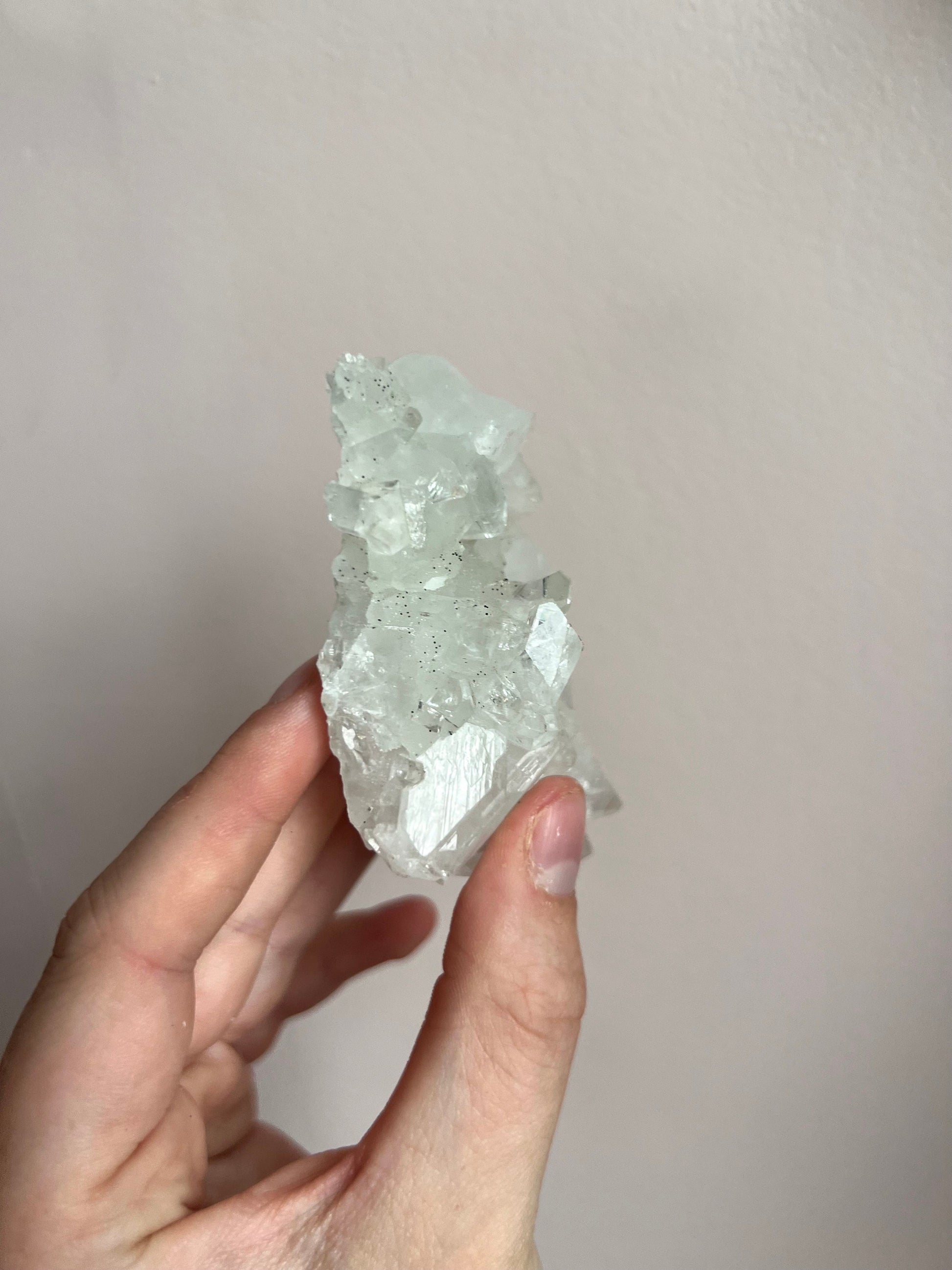 Beautiful Apophyllite Cluster from India | Clear Apophyllite 3.3oz