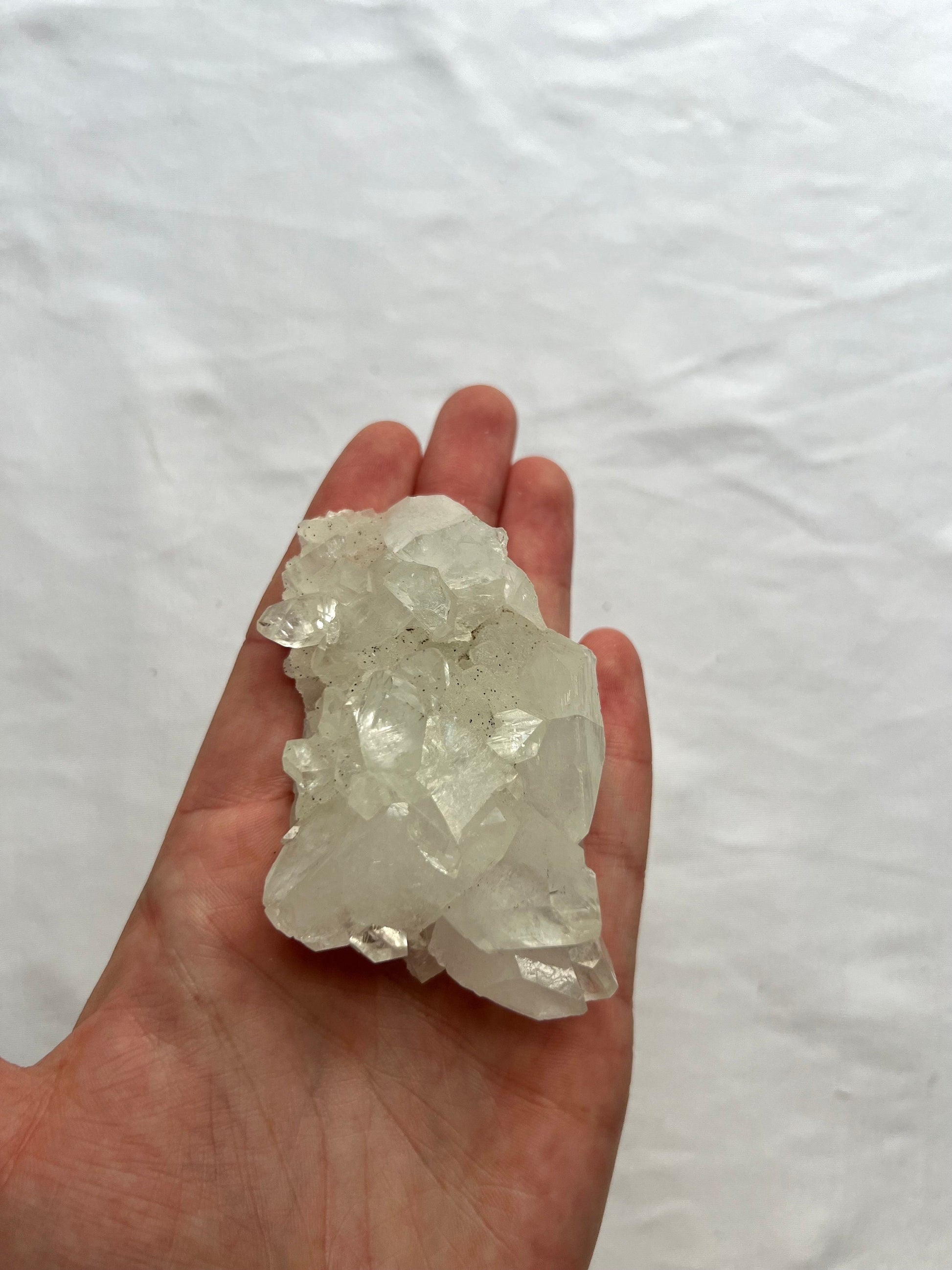 Beautiful Apophyllite Cluster from India | Clear Apophyllite 3.3oz