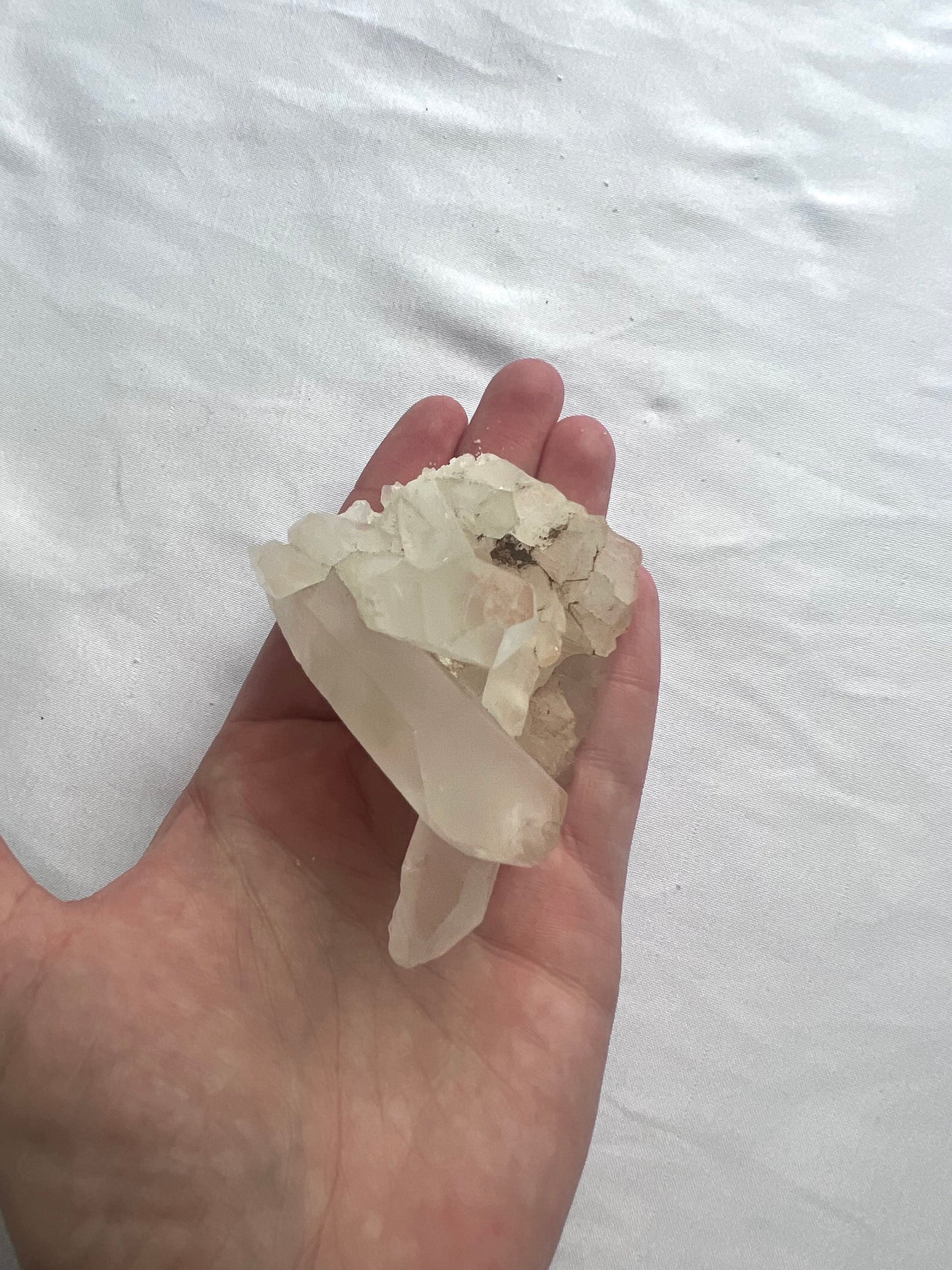 Clear Quartz Cluster with Long Quartz Points 5.4oz