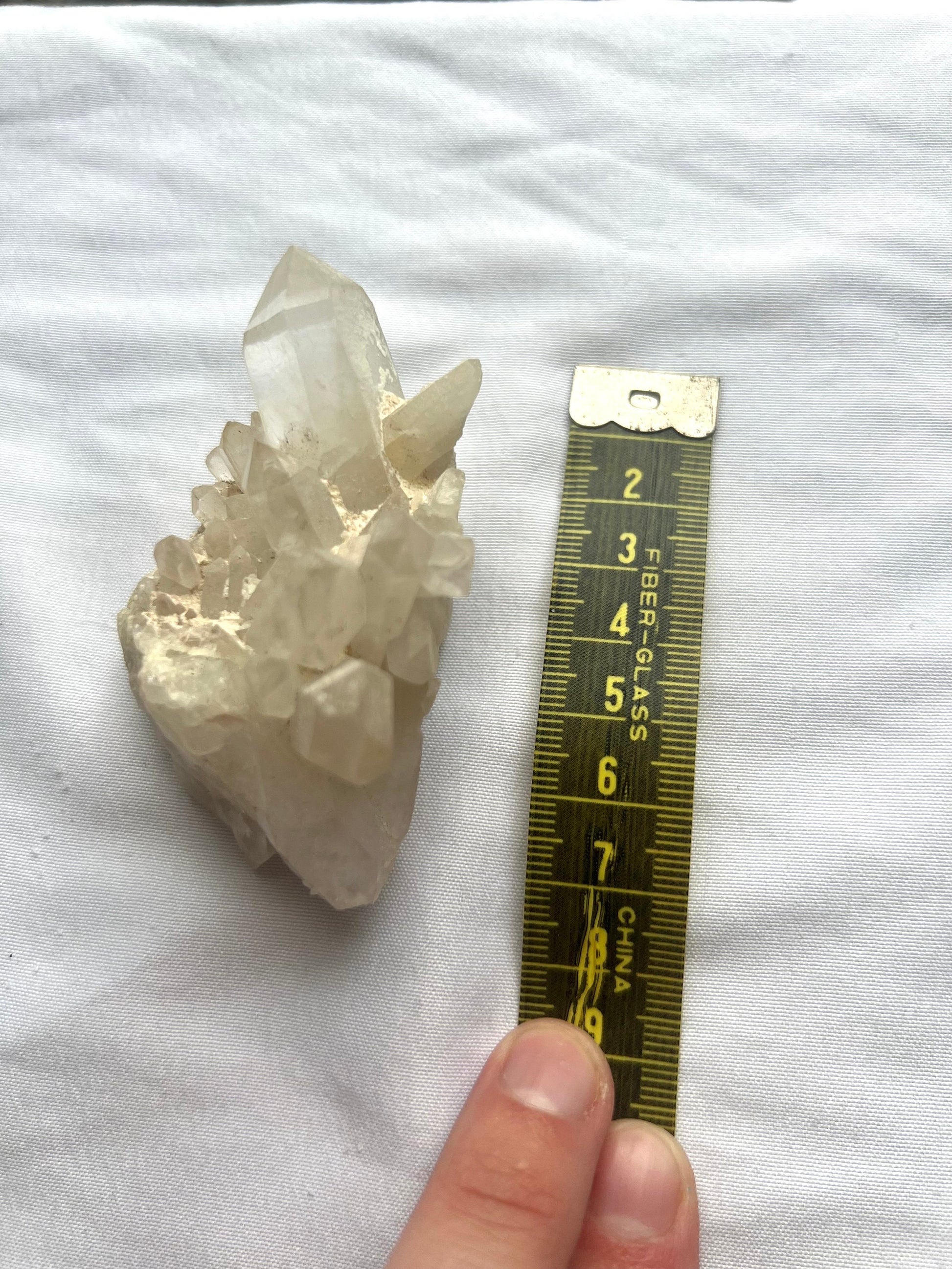 Clear Quartz Cluster with Long Quartz Points 5.4oz