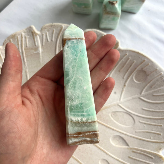 Caribbean Calcite Tower from Pakistan Carribean Calcite Obelisk