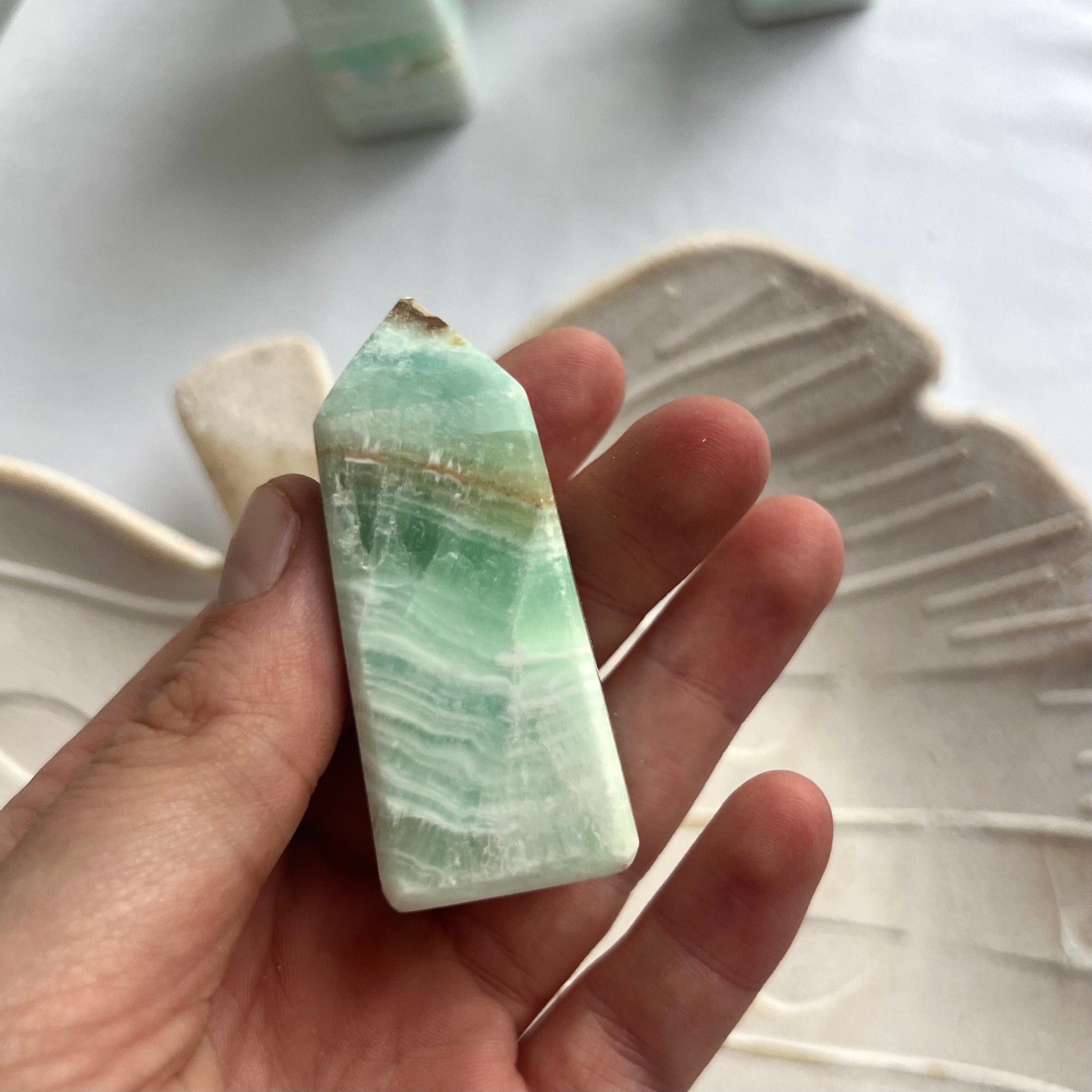 Caribbean Calcite Tower from Pakistan Carribean Calcite Obelisk