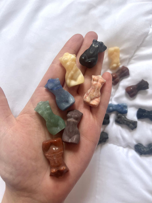 Mystery Crystal Lady Body Carving | Intuitively Chosen Mini Female Torso Carving