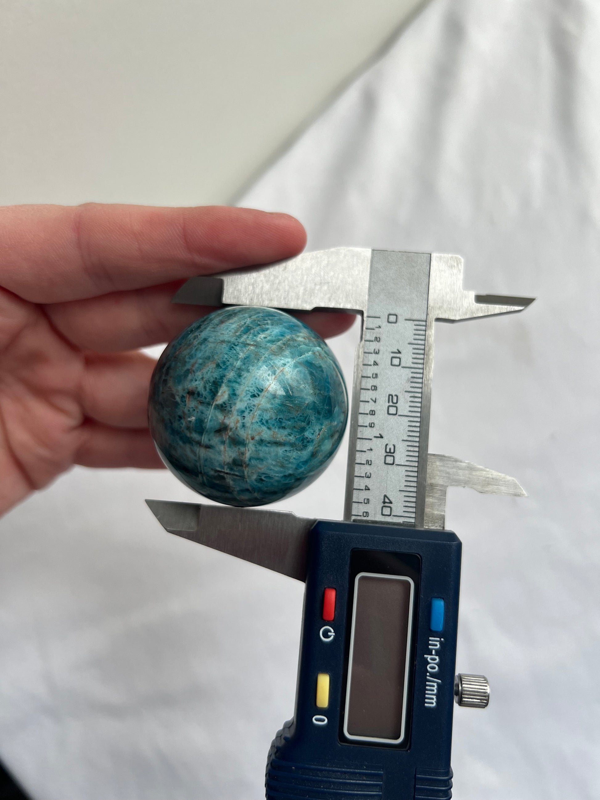 Blue Apatite 42mm Sphere