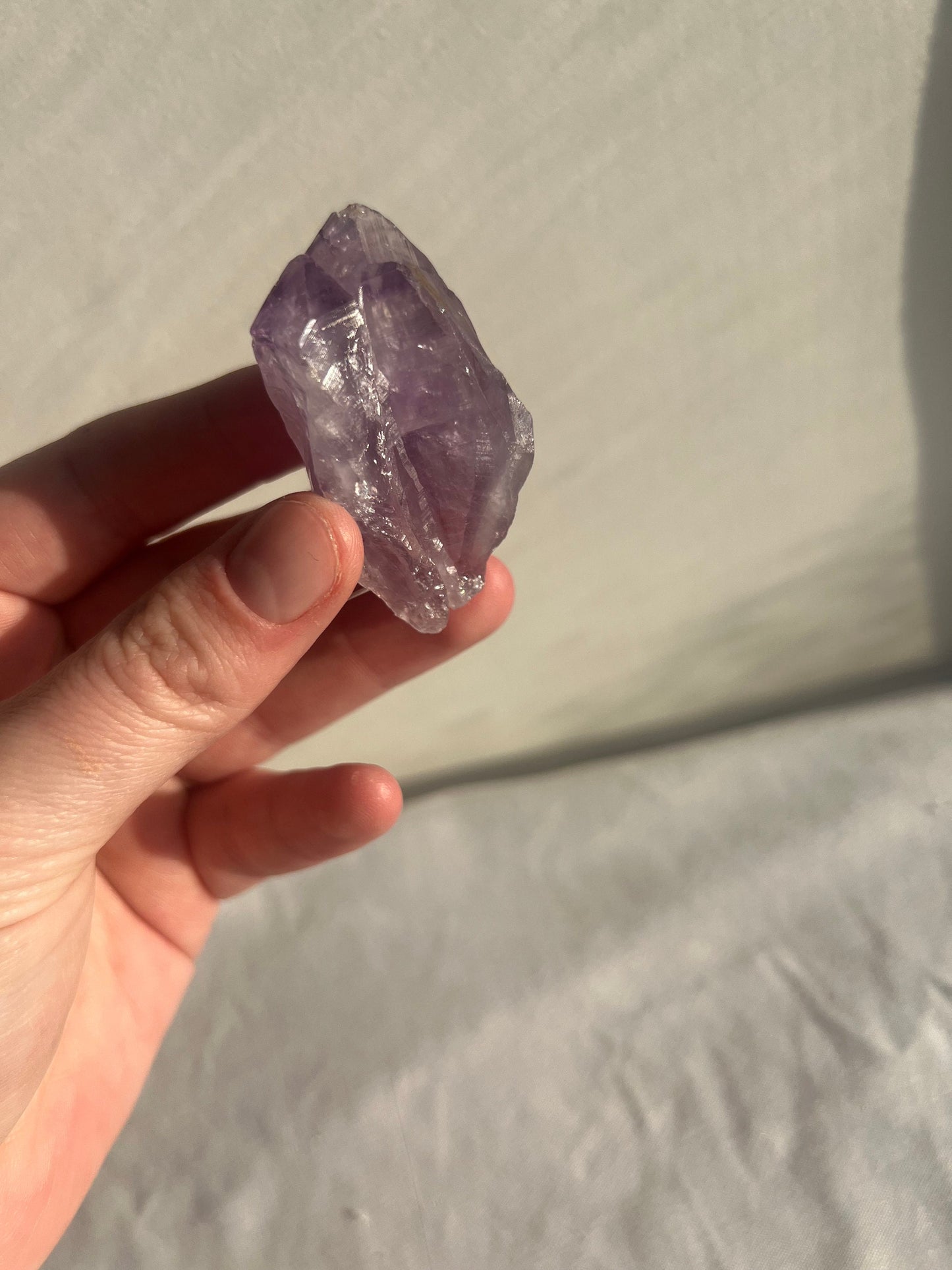Raw Amethyst From Brazil | Deep Purple Double Pointed Amethyst