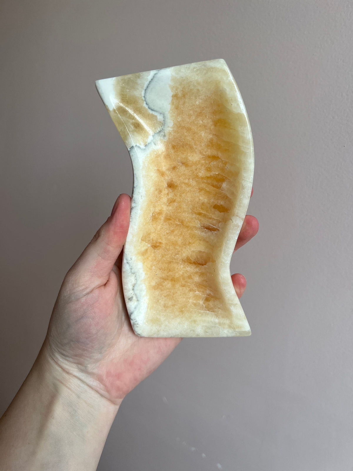 Onyx Dish | Banded Calcite from Mexico Plate