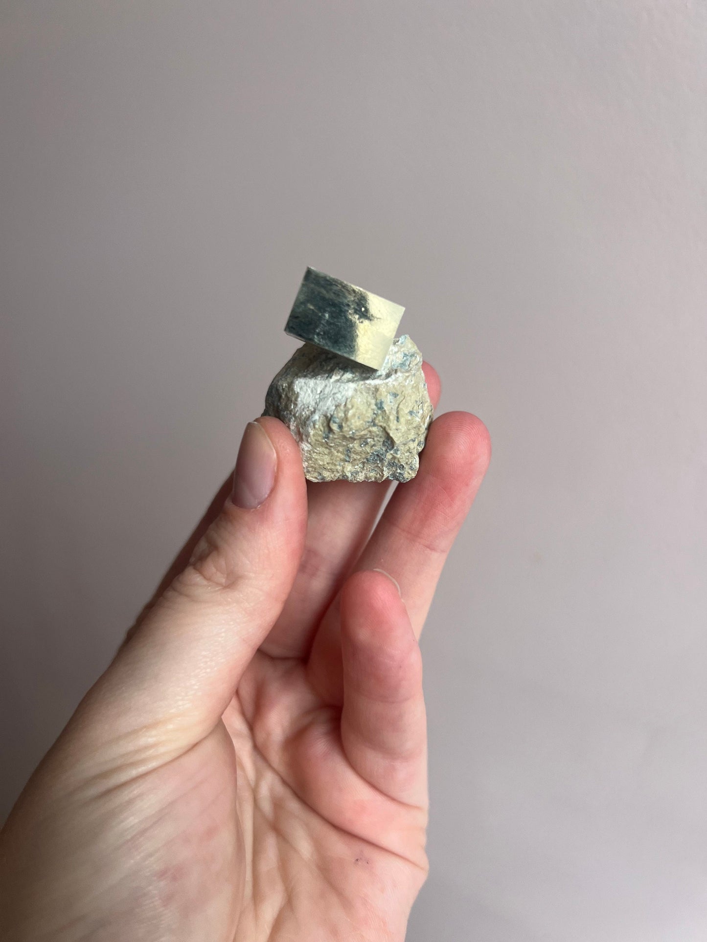 Beautiful Pyrite Cubic Specimen on Matrix