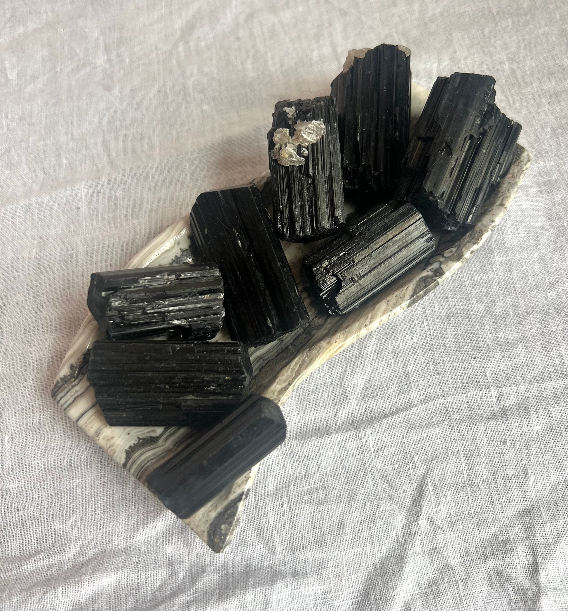 Beautiful Black Tourmaline Chunks | Raw Tourmaline Pieces