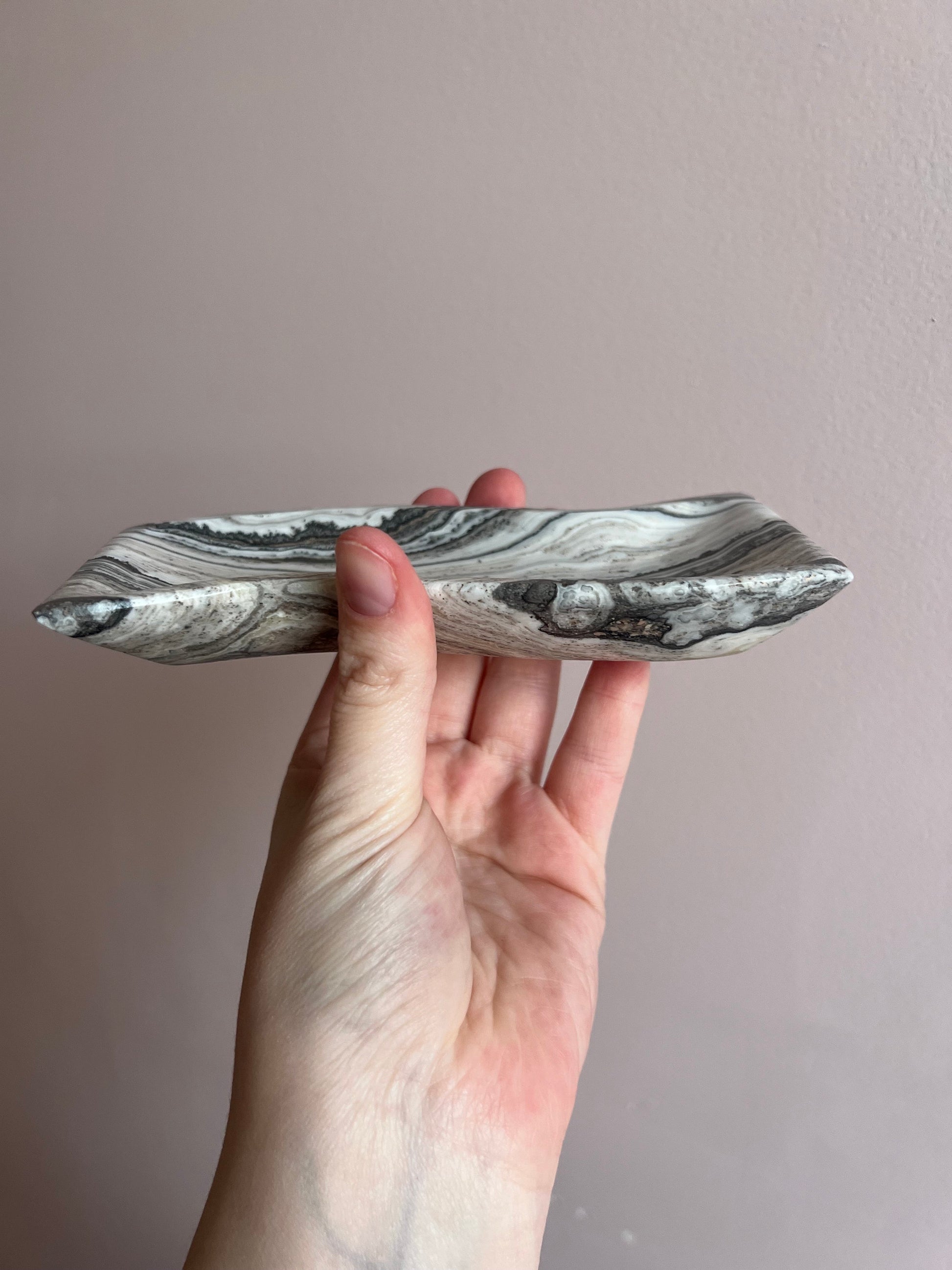 Onyx Dish | Mexican Banded Calcite Trinket Dish