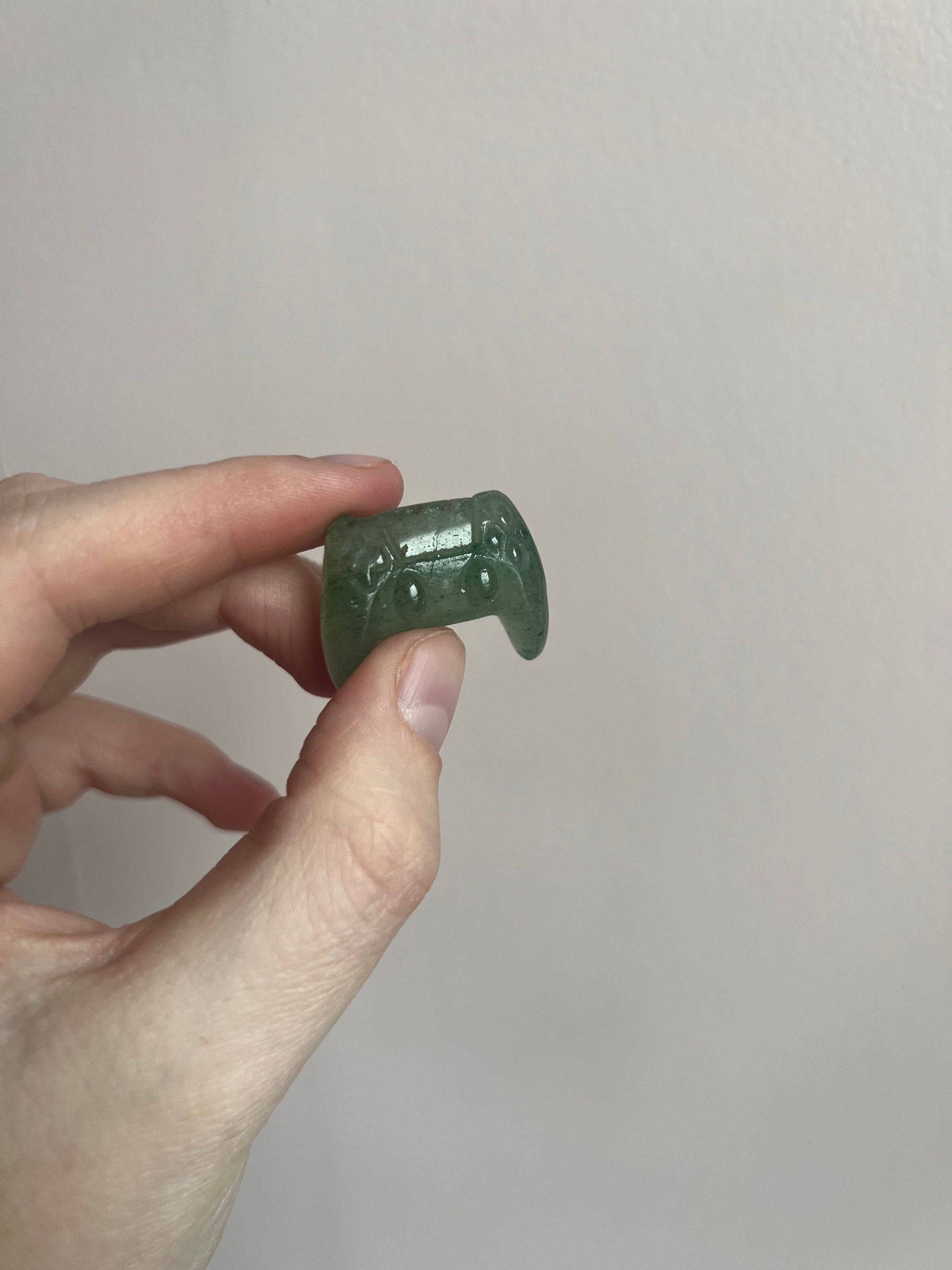 Green Fluorite Mini Gaming Remote Carvings | Intuitively Chosen