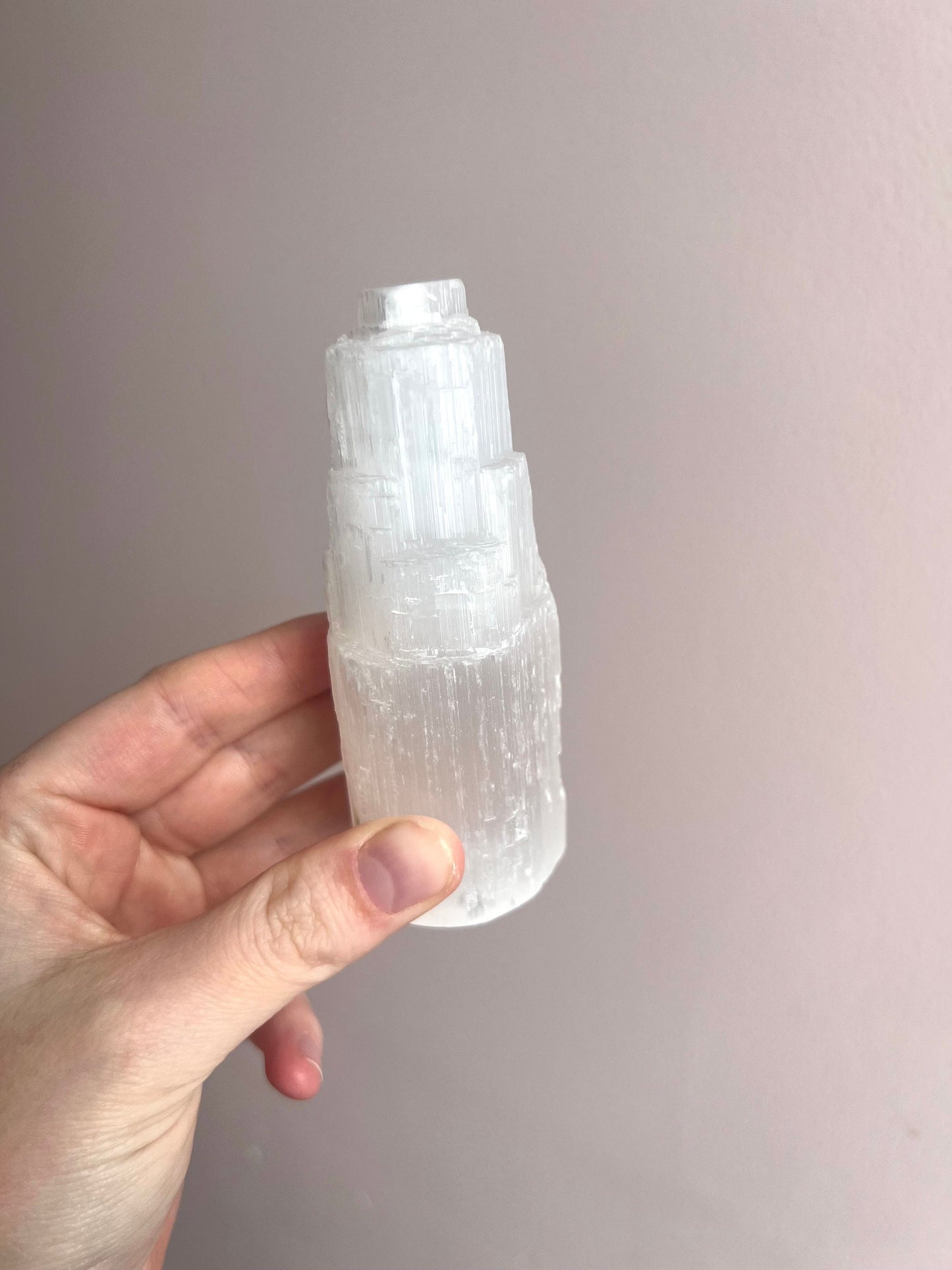 Selenite Tower Carving | Satin Spar Tower