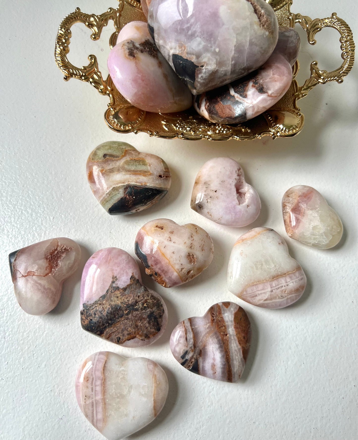 Beautiful Small Pink Aragonite Puffy Heart from Pakistan