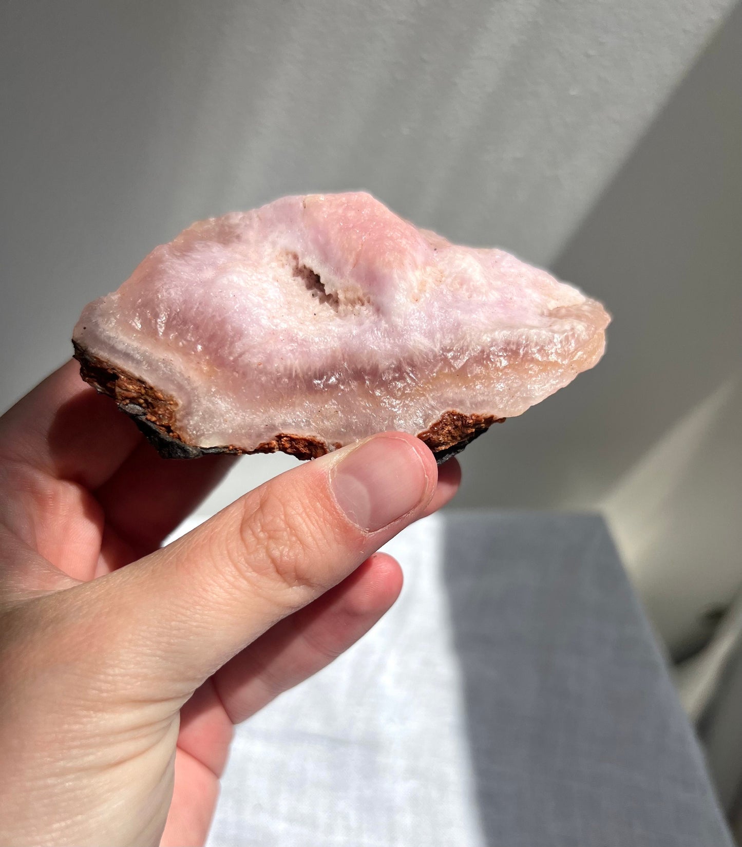 Stunning Raw Pink Aragonite Specimen from Pakistan