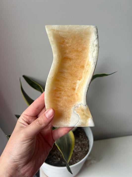 Onyx Dish | Banded Calcite from Mexico Plate