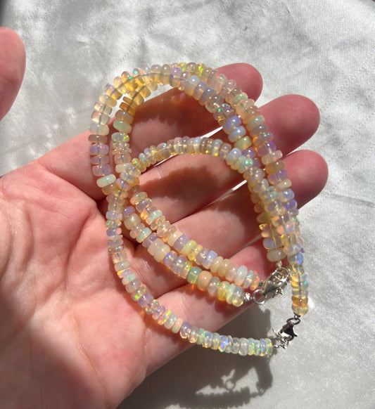 Stunning Ethiopian Opal Beaded Bracelets with Adjuster