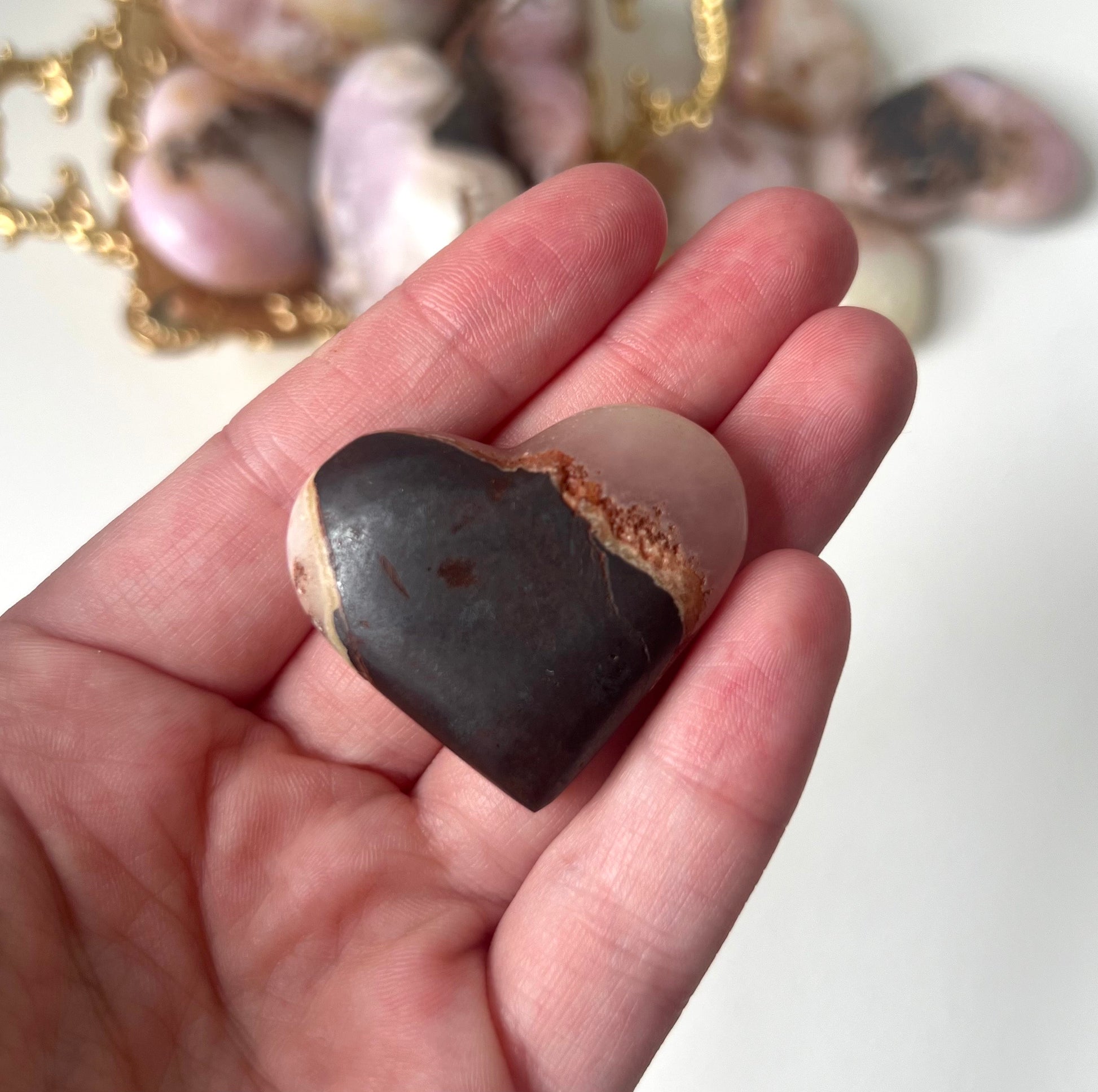 Beautiful Small Pink Aragonite Puffy Heart from Pakistan