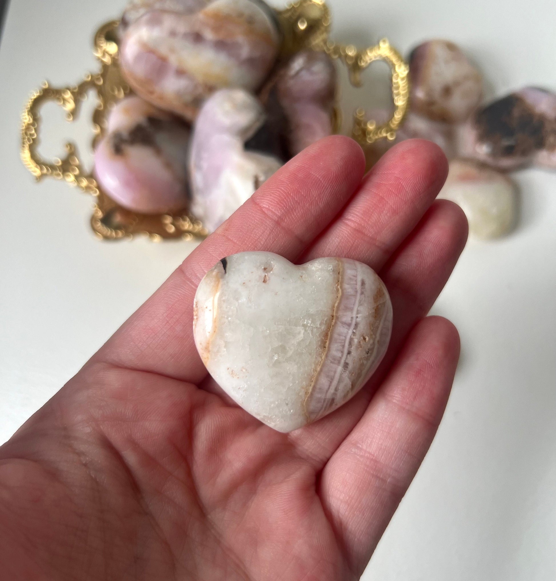 Beautiful Small Pink Aragonite Puffy Heart from Pakistan
