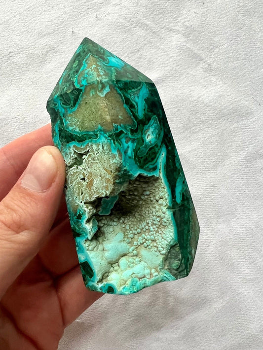 Chrysocolla Malachite Tower Point