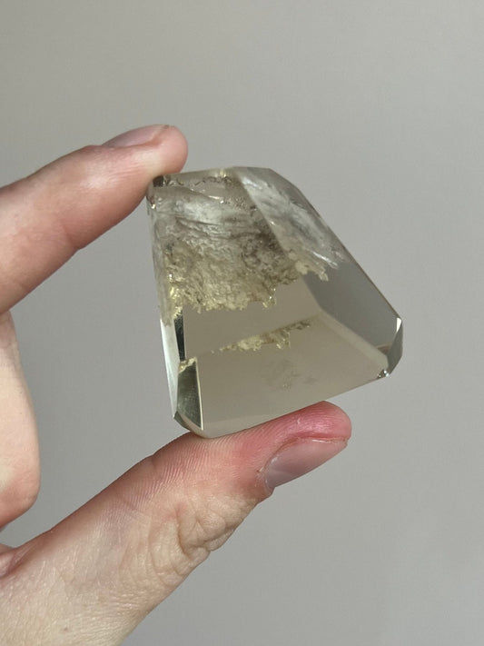 Natural Citrine Freeform Point with Inclusions from Brazil