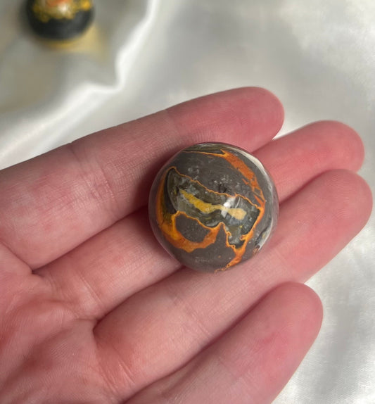 Bumble Bee Jasper Mini Sphere Carving | Bumblebee Jasper Crystal Ball