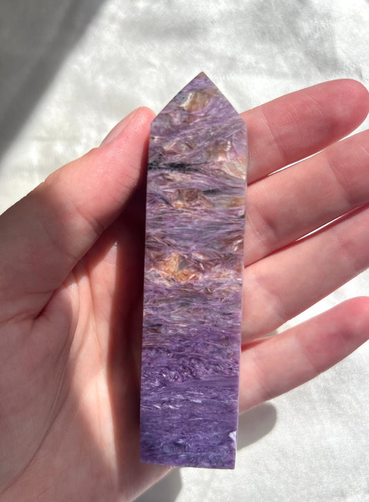 Gorgeous High Quality Charoite Tower | Charoite Obelisk