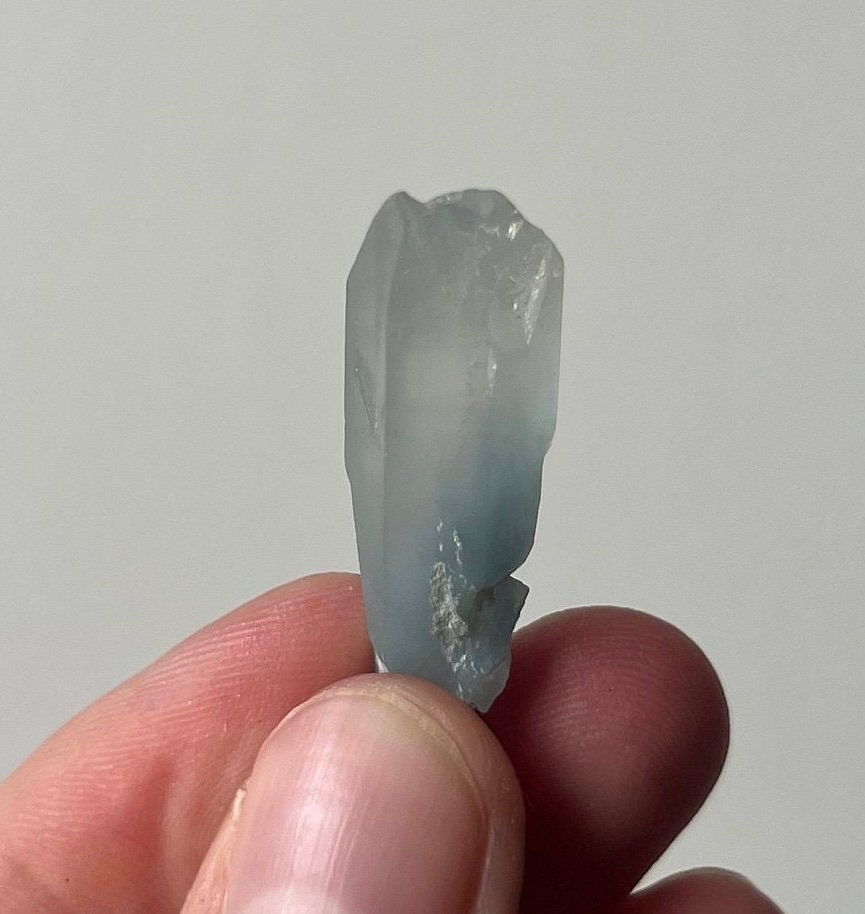 RARE Blue Tara Quartz | Raw Amphibole Quartz Point from Brazil