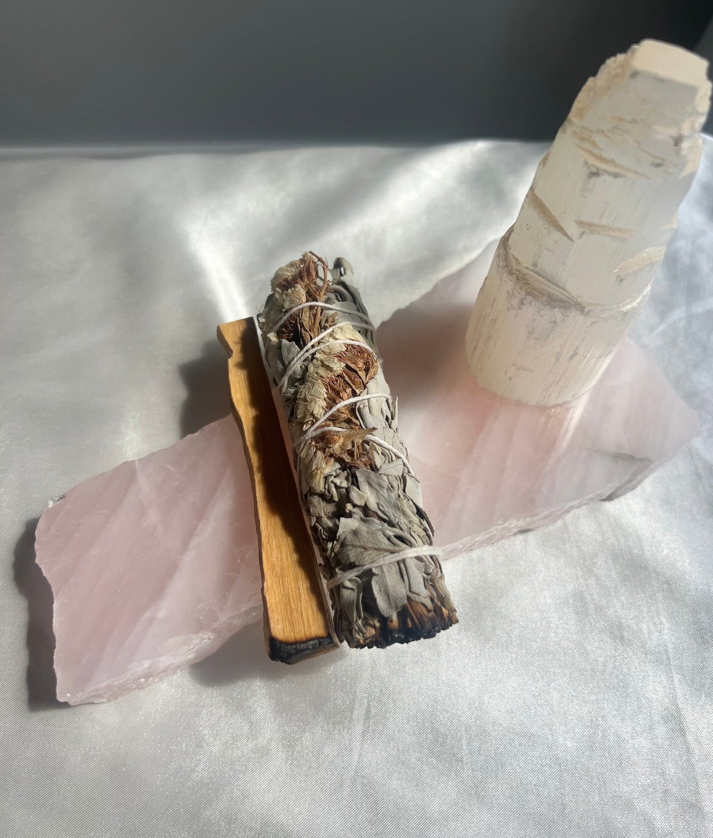 Beautiful Rose Quartz Slab with Display Stand from Brazil