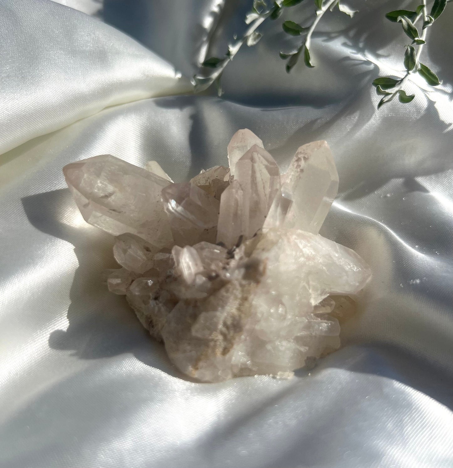 Clear Quartz Cluster with Long Quartz Points 5.4oz