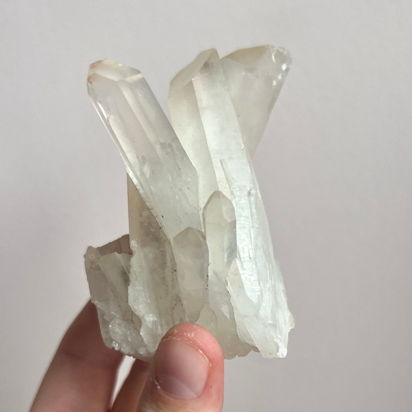 Clear Quartz Cluster with Long Quartz Points 5.4oz