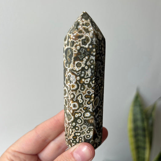 Stunning Veinless Ocean Jasper Tower from Madagascar | Ocean Jasper Obelisk