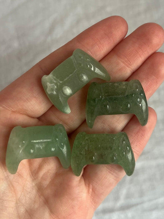 Green Fluorite Mini Gaming Remote Carvings | Intuitively Chosen
