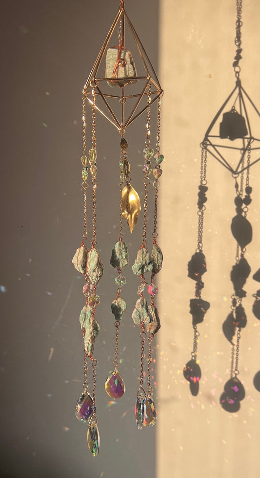 Amazonite Crystal Sun catcher