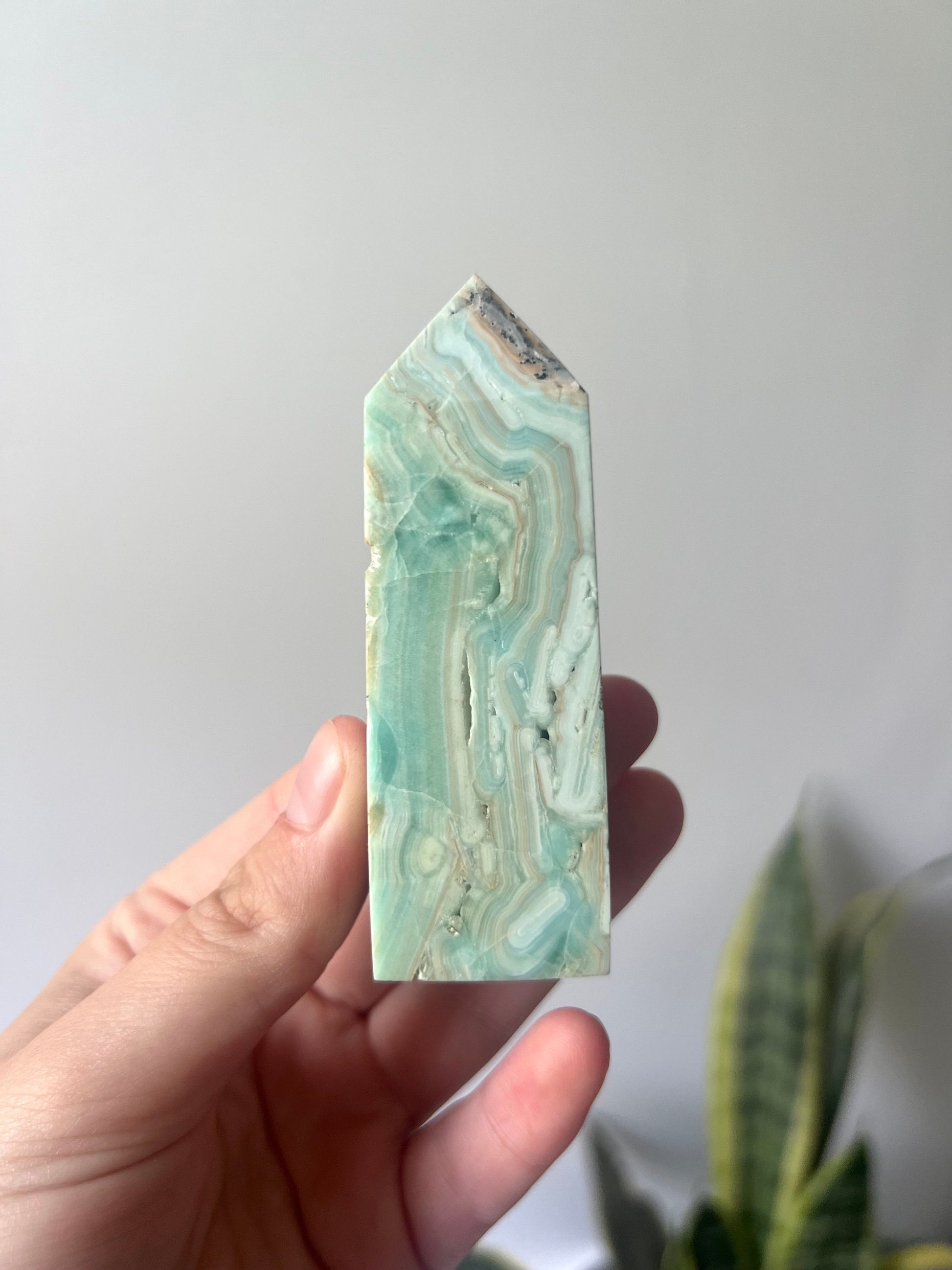 Beautiful Hemimorphite Tower |Blue Aragonite Brown Aragonite White Aragonite Tower