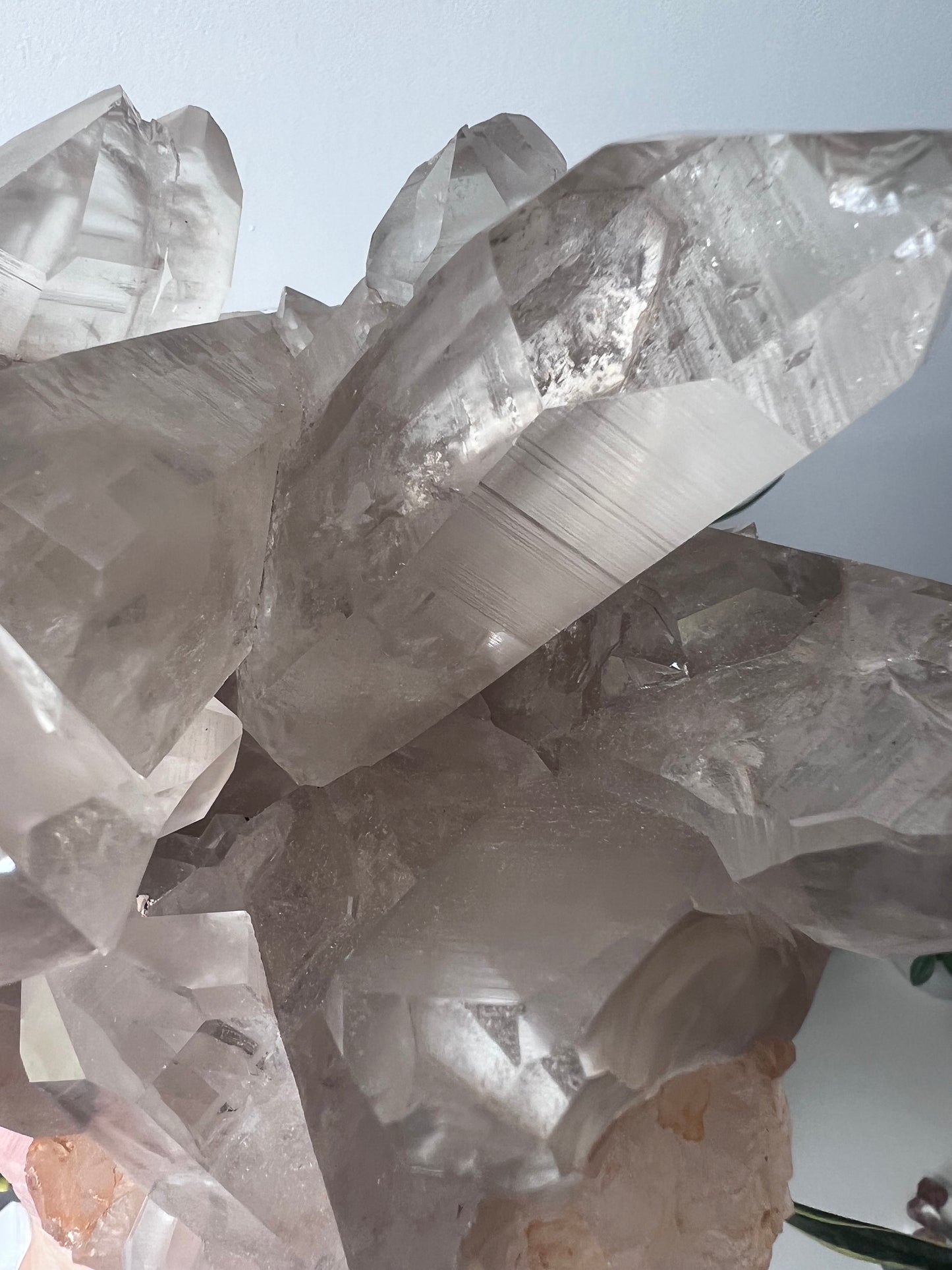 Stunning Large Smoky Lemurian Quartz Cluster from Brazil (2.704kg)
