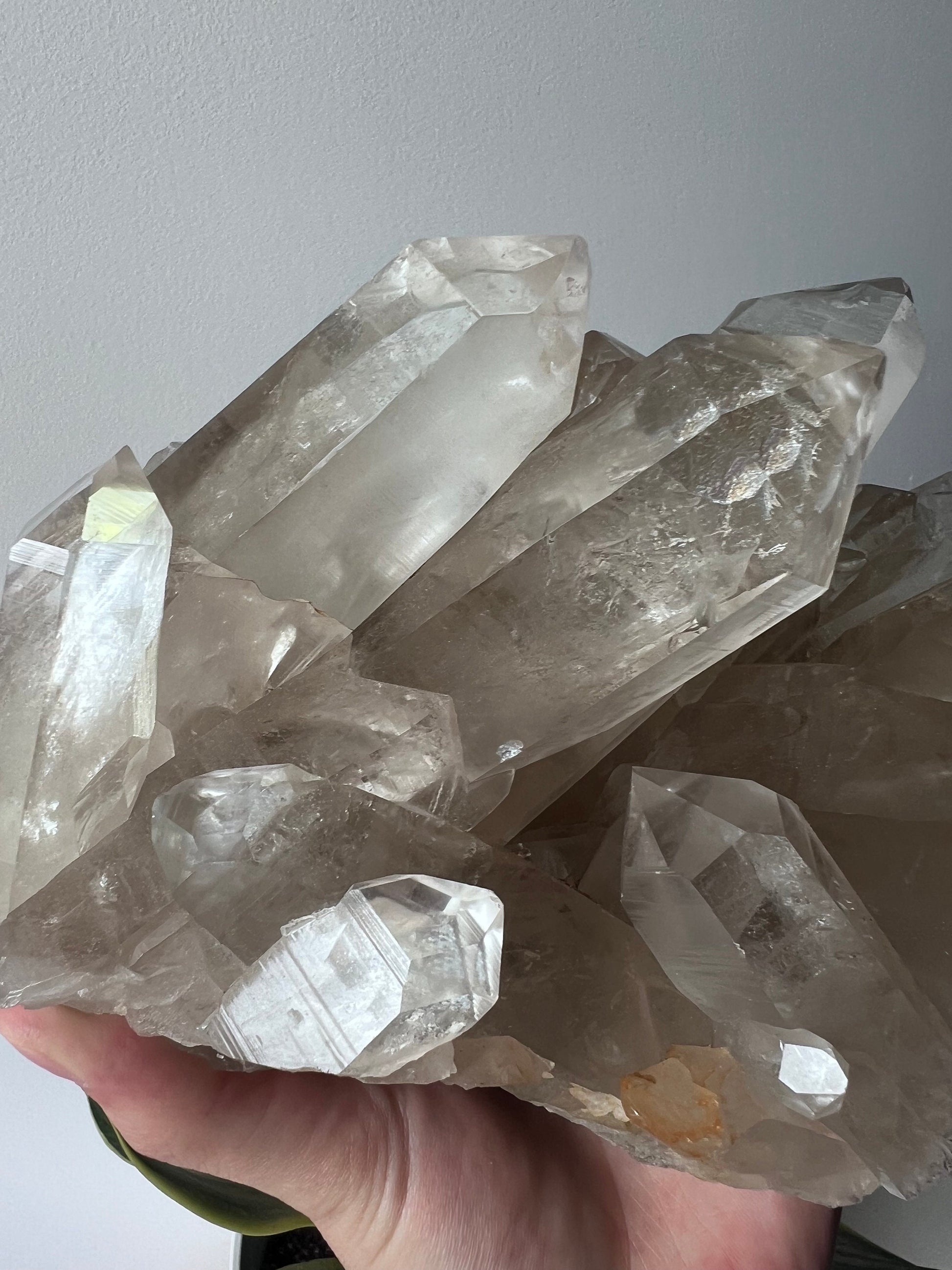 Stunning Large Smoky Lemurian Quartz Cluster from Brazil (2.704kg)