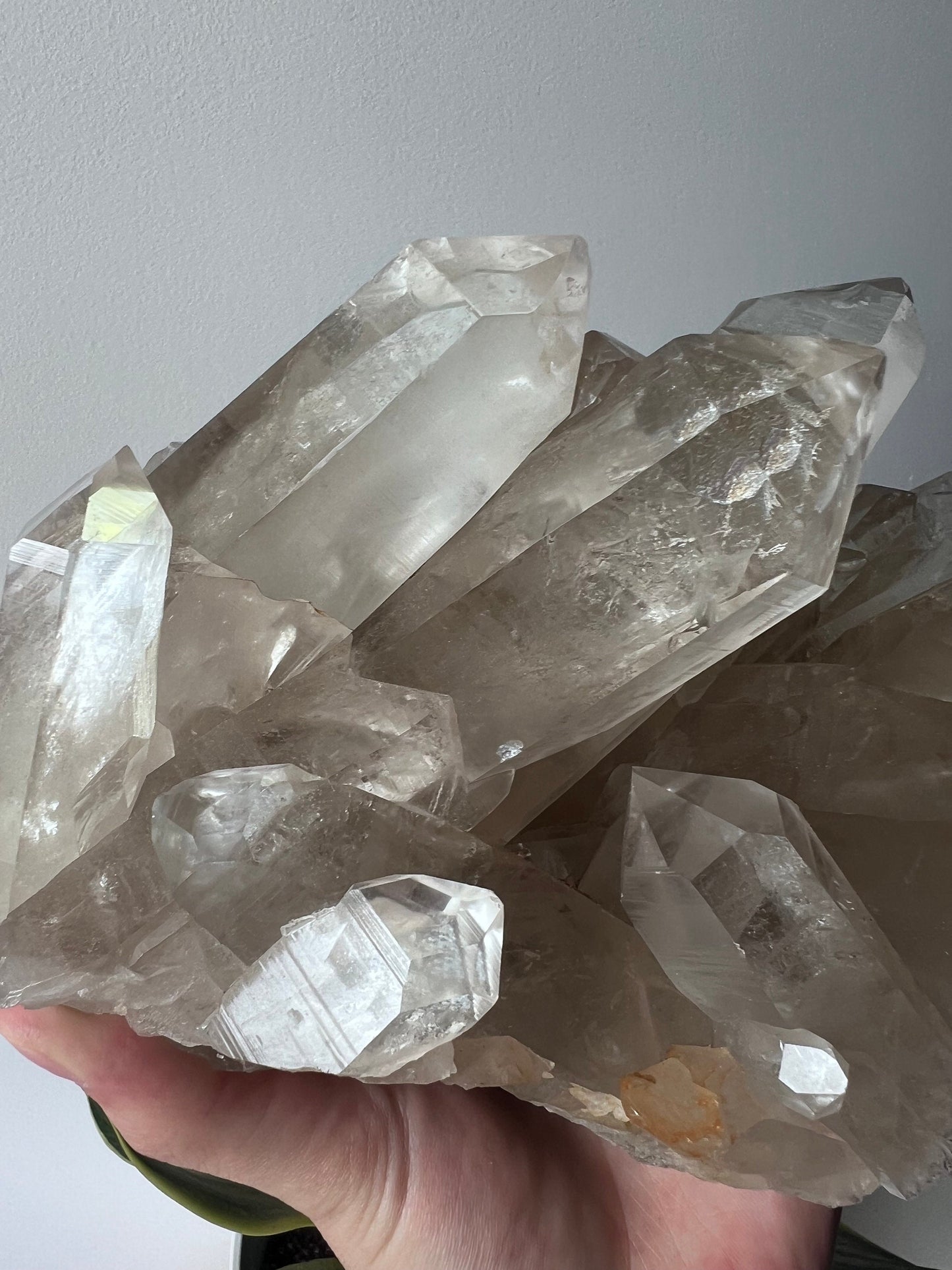 Stunning Large Smoky Lemurian Quartz Cluster from Brazil (2.704kg)