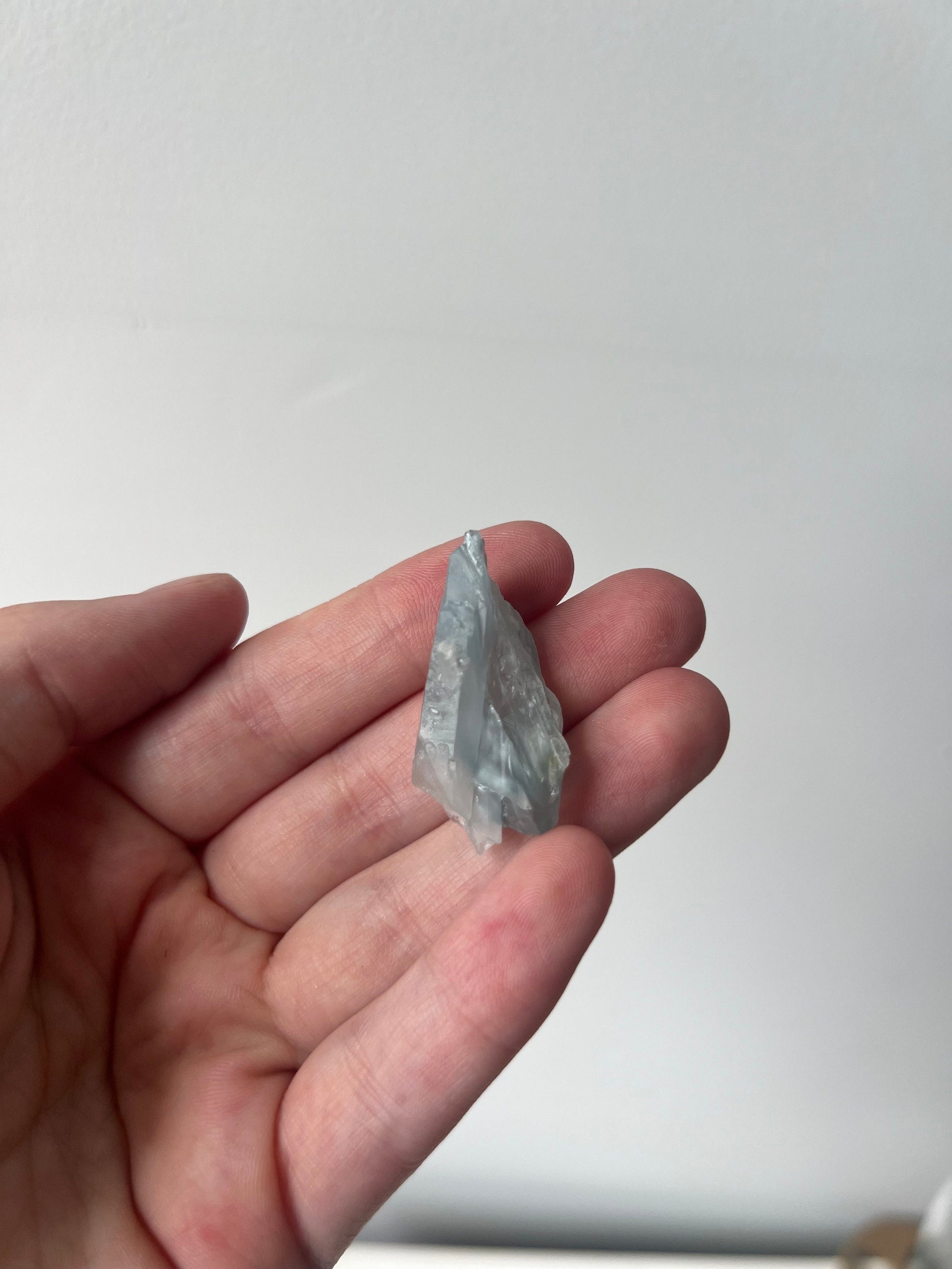 RARE Blue Tara Quartz | Raw Amphibole Quartz Point from Brazil