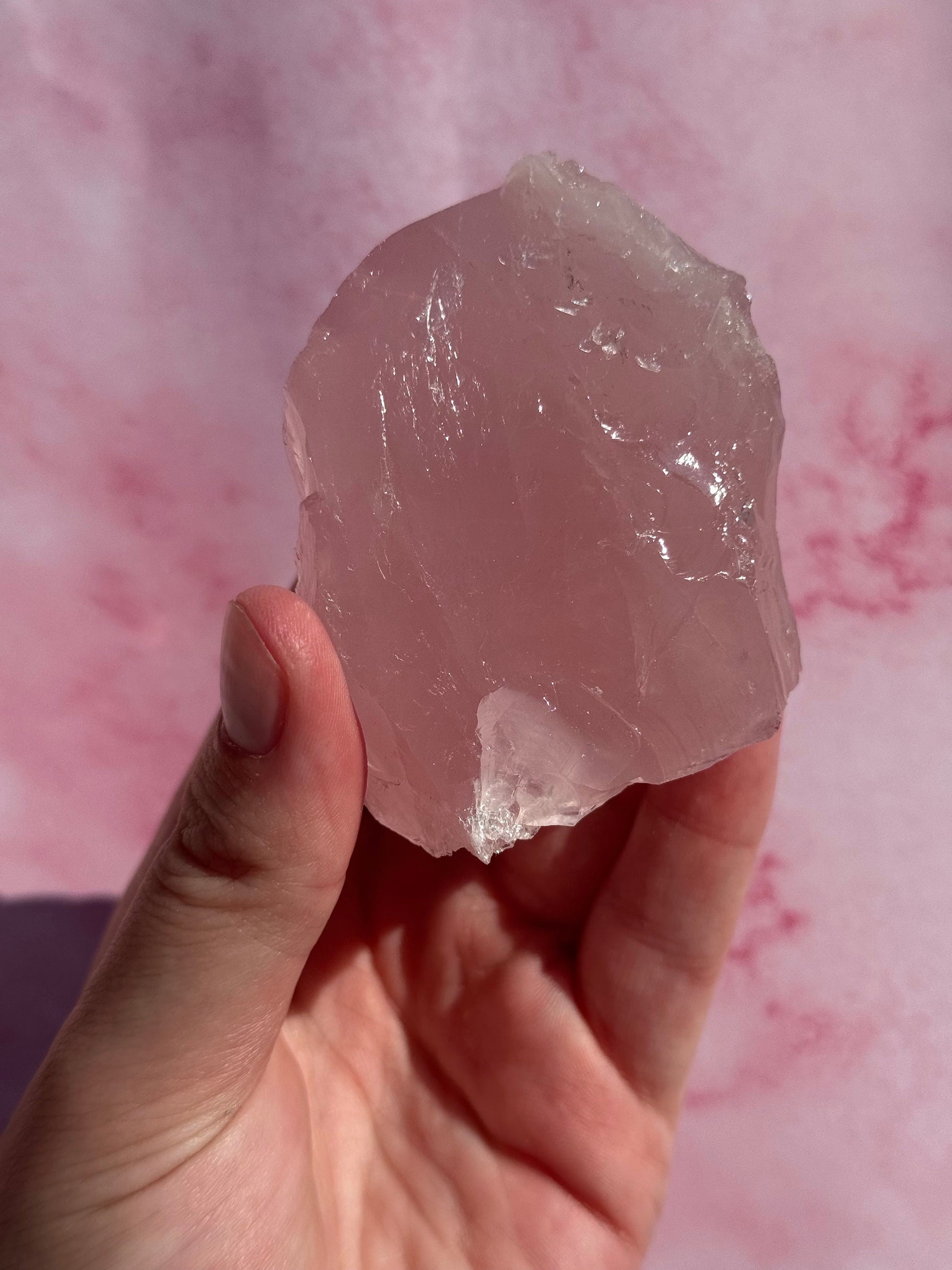 Gorgeous High Quality Rose Quartz Chunk from Brazil | Raw Rose Quartz