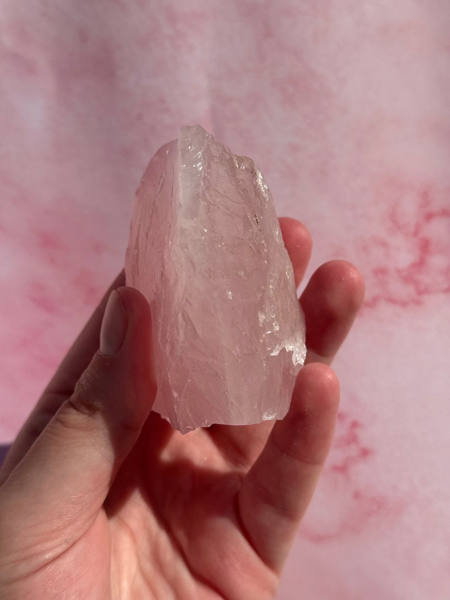 Gorgeous High Quality Rose Quartz Chunk from Brazil | Raw Rose Quartz