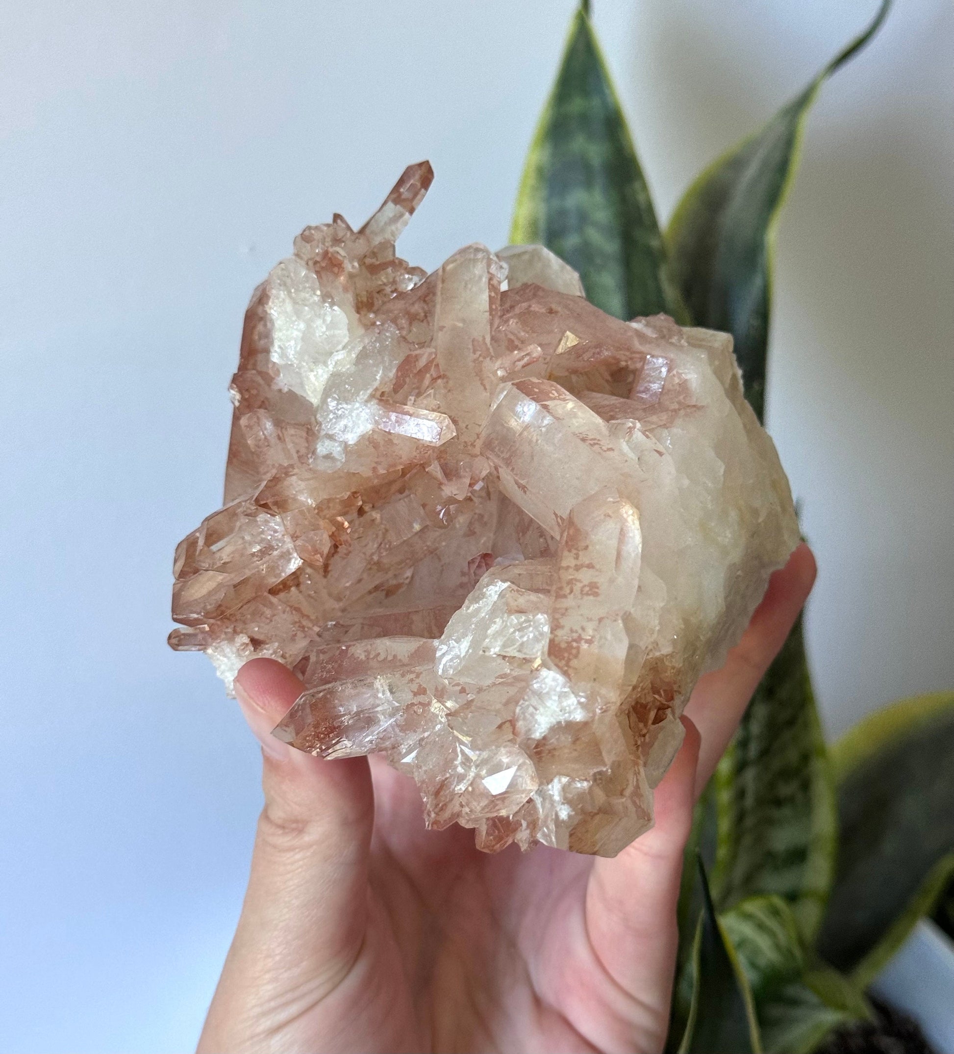 Rare High Quality Lithium Quartz Cluster from Brazil