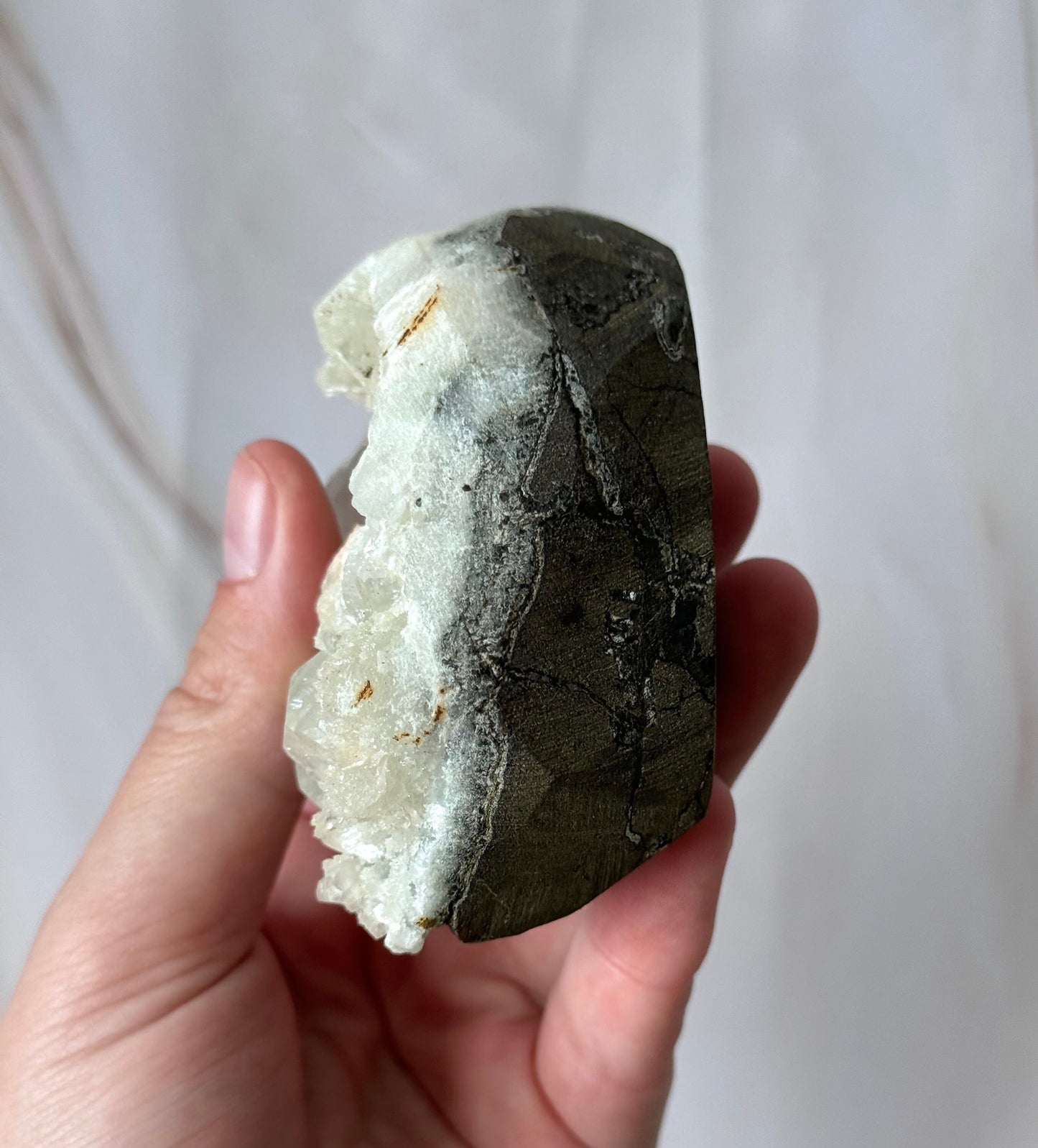 Gorgeous Apophyllite with Stilbite on Chalcedony Specimen from India