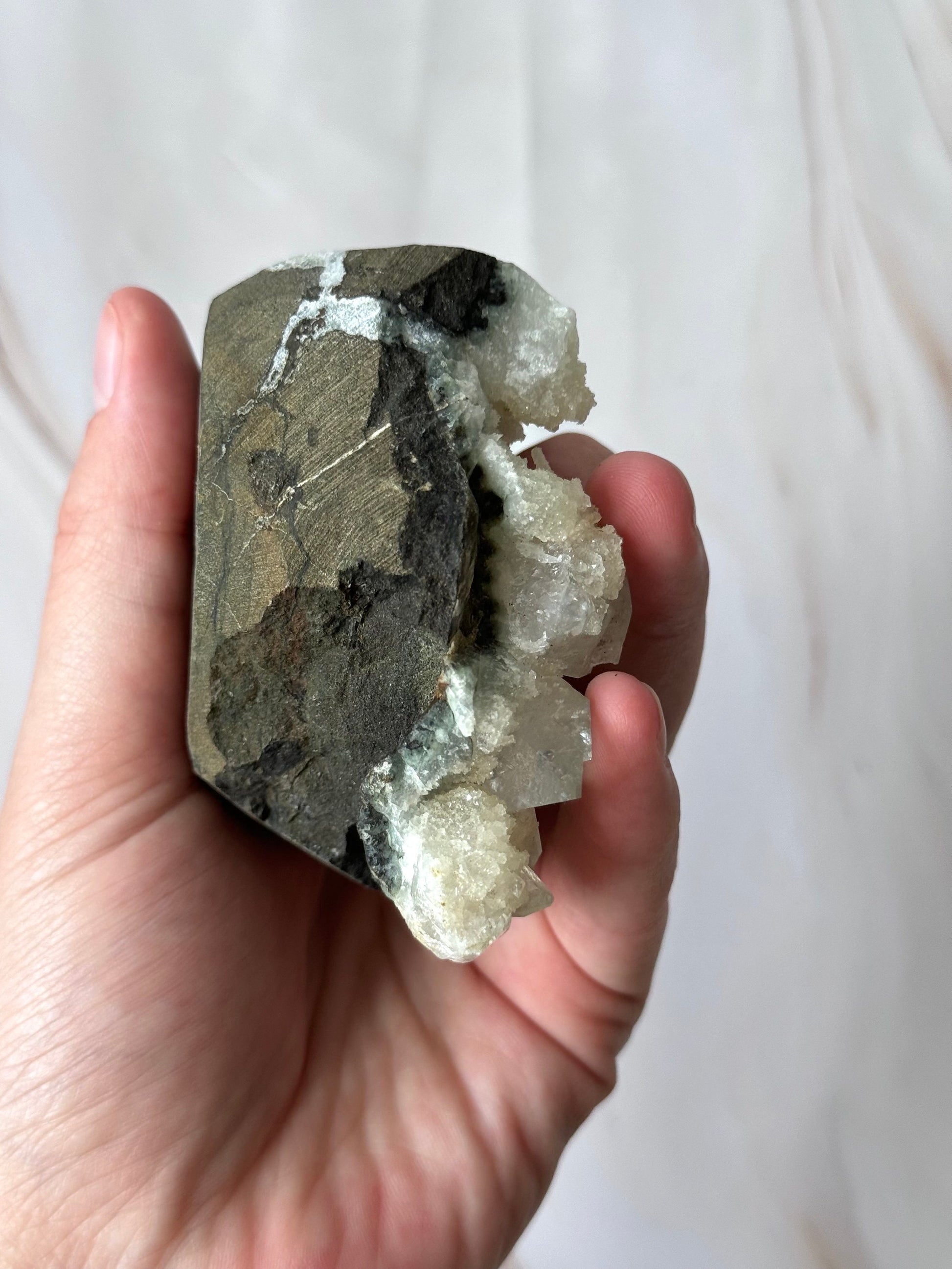 Gorgeous Apophyllite with Stilbite on Chalcedony Specimen from India