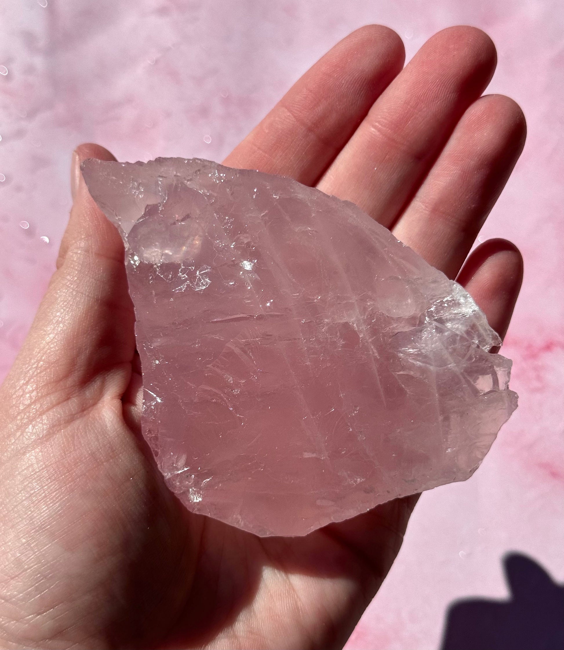 Gorgeous High Quality Rose Quartz Chunk from Brazil | Raw Rose Quartz